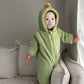 Newborn Autumn And Winter Fleece-lined Thickened Jumpsuit - Tiny Tots Stay Toasty in Fleece-tastic Jumpsuit