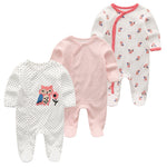 Newborn Baby Clothes Boneless Pair Buckle Onesie - Newborn Baby Clothes Boneless Pair Buckle Onesie