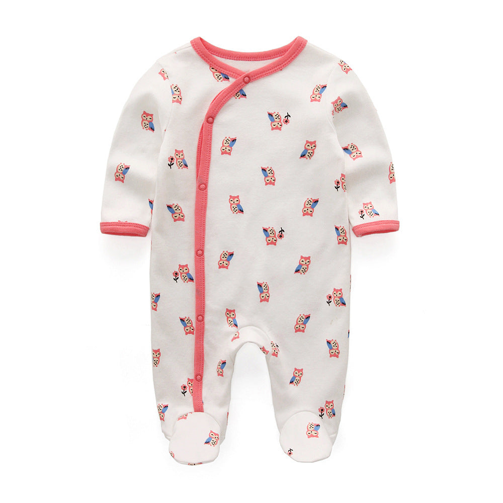 Newborn Baby Clothes Boneless Pair Buckle Onesie - Newborn Baby Clothes Boneless Pair Buckle Onesie