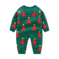 Newborn Baby Clothes Baby Crawling Clothes Thickening Out Baby Harness - Crawl Like a Green Santa in Christmas Tree