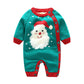 Newborn Baby Clothes Baby Crawling Clothes Thickening Out Baby Harness - Crawl Like a Green Santa in Christmas Tree