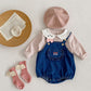 Newborn Baby Clothes Two Piece Rabbit Collar - Newborn Baby Clothes Two Piece Rabbit Collar Set