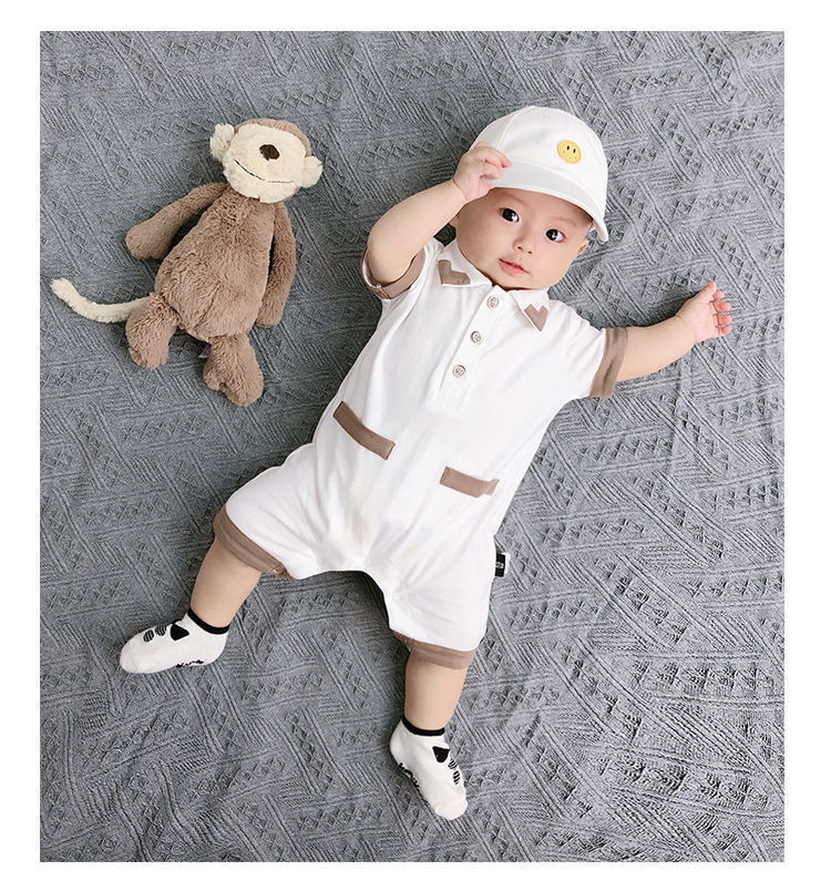 Newborn Baby Summer Jumpsuit Cotton Half Sleeve Romper - Newborn Baby Summer Half Sleeve Cotton Romper