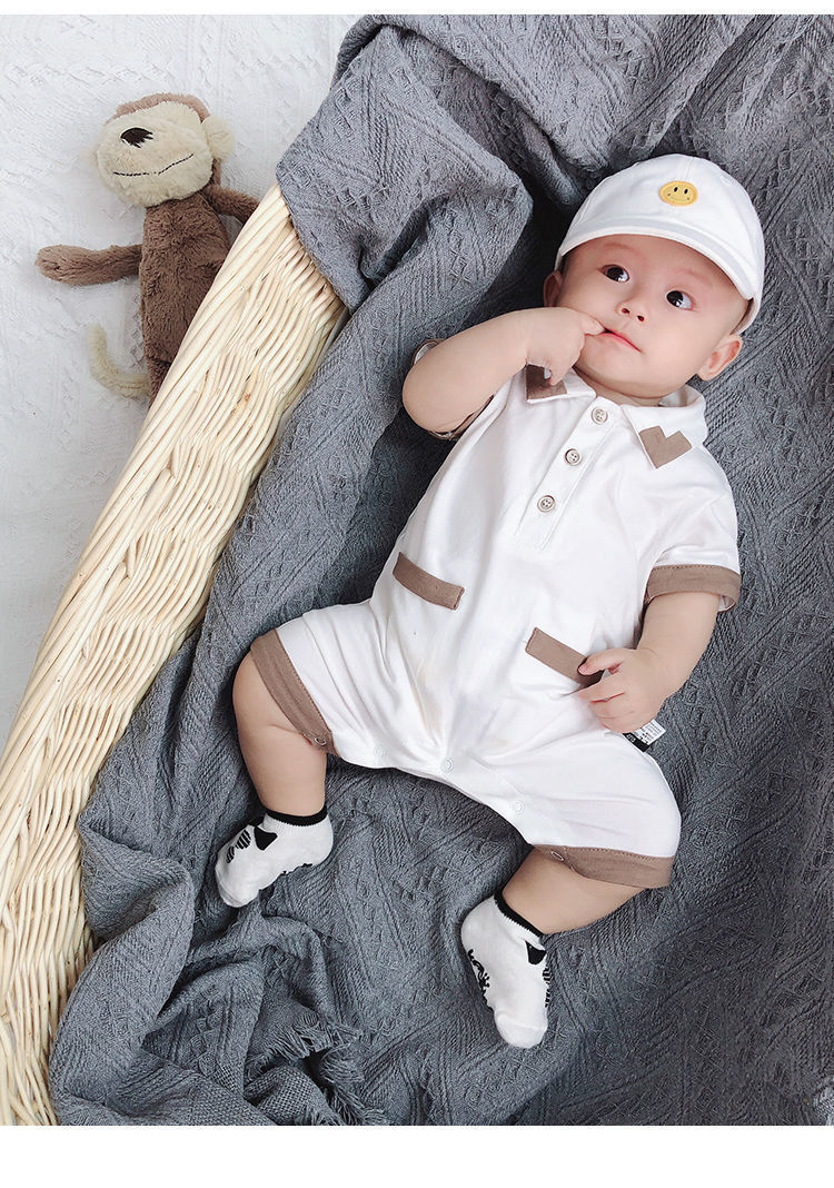 Newborn Baby Summer Jumpsuit Cotton Half Sleeve Romper - Newborn Baby Summer Half Sleeve Cotton Romper