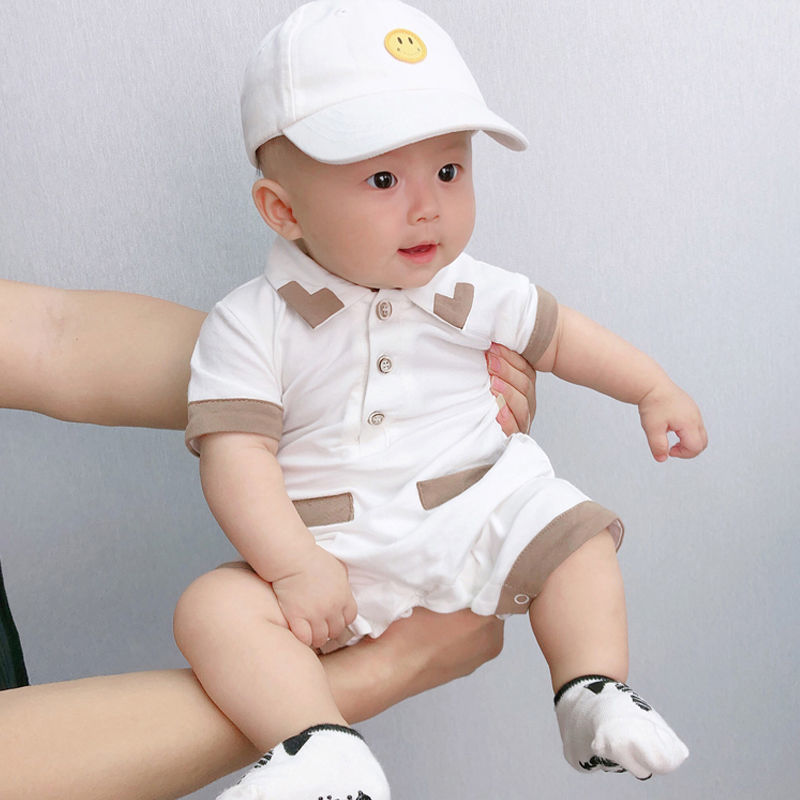 Newborn Baby Summer Jumpsuit Cotton Half Sleeve Romper - Newborn Baby Summer Half Sleeve Cotton Romper