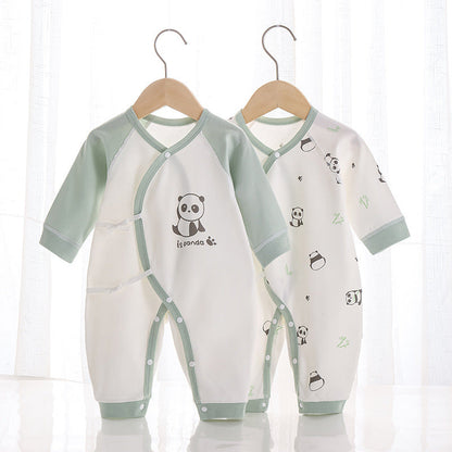 Newborn Clothes Pure Cotton Boneless Baby Jumpsuit Four Seasons Bandage - Pure Cotton Baby Jumpsuit for All Seasons