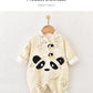 Newborn Jumpsuit Double Layer Thickened Rompers Baby Outerwear Romper - Newborn Double Layer Thickened Cotton Romper