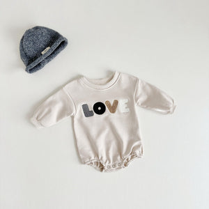 Unisex Apricot White Triangle Jumpsuit for Babies in the United States - Cuddle Up This Autumn Style with Our Romper