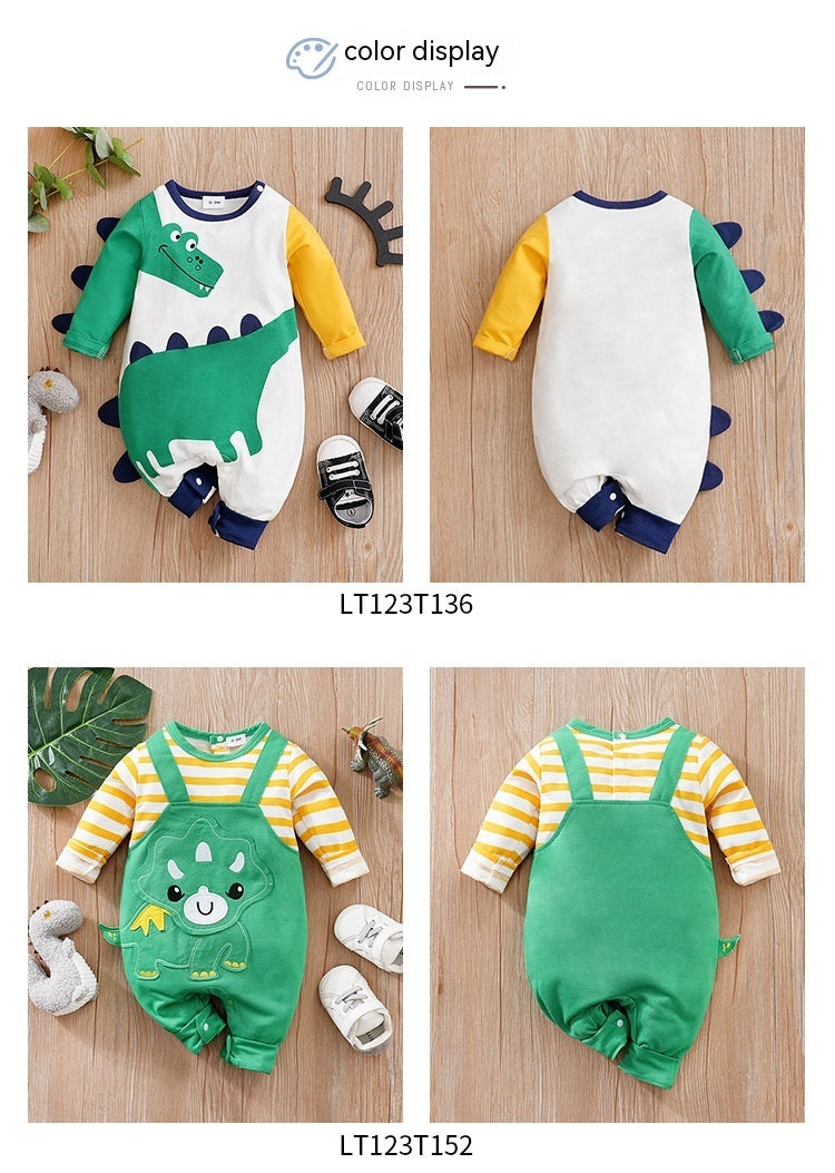 Newborn Long Sleeve Clothes Baby Pullover Cotton Class A Jumpsuit Romper - Cuddle in Style with This Baby Pullover