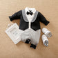 Newborn New Baby New Year’s Eve Clothes Gentleman Hundred Hitch Jumpsuit - New Year’s Eve Baby Gentleman Jumpsuit