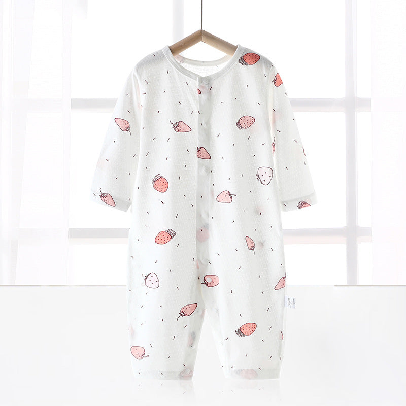 Newborn Pure Cotton Spring And Autumn Pajamas Air Conditioning Clothes - Comfy Cotton Pajamas for Tiny Nap Champions