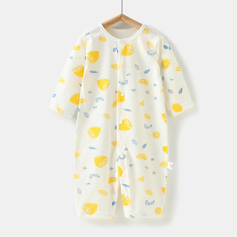 Newborn Pure Cotton Spring And Autumn Pajamas Air Conditioning Clothes - Comfy Cotton Pajamas for Tiny Nap Champions