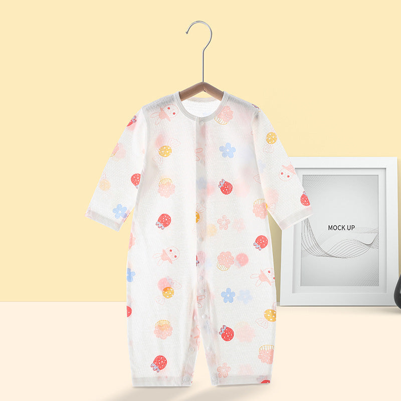 Newborn Pure Cotton Spring And Autumn Pajamas Air Conditioning Clothes - Comfy Cotton Pajamas for Tiny Nap Champions