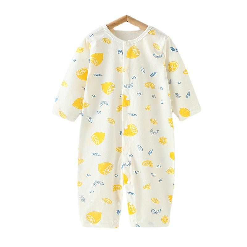 Newborn Pure Cotton Spring And Autumn Pajamas Air Conditioning Clothes - Comfy Cotton Pajamas for Tiny Nap Champions