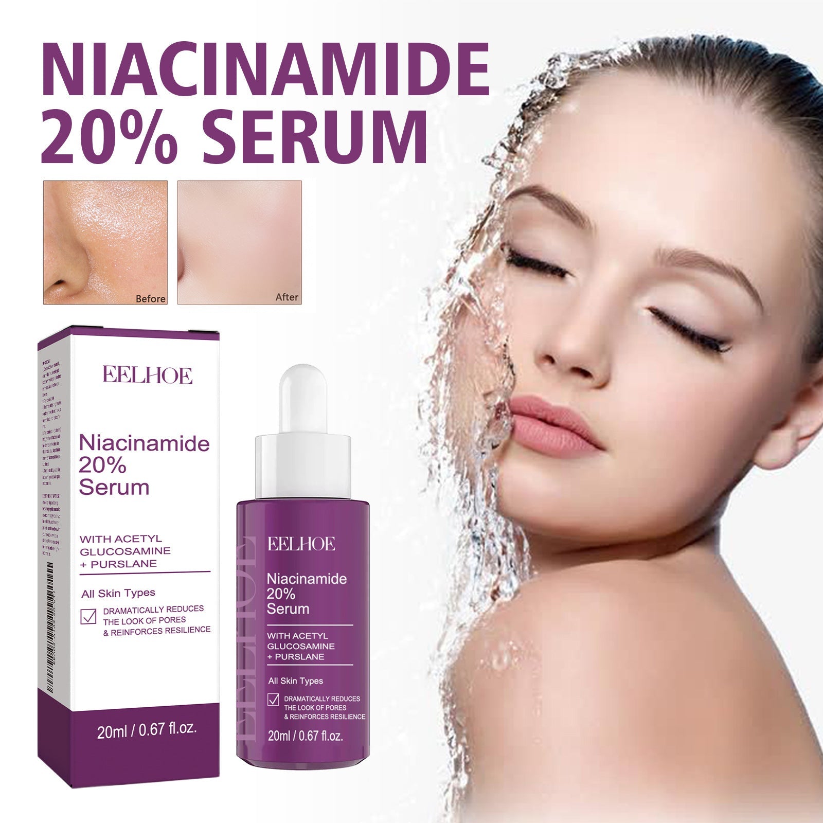 Niacinamide Firming Serum 20ml Anti Aging Face for Tightening and Lifting