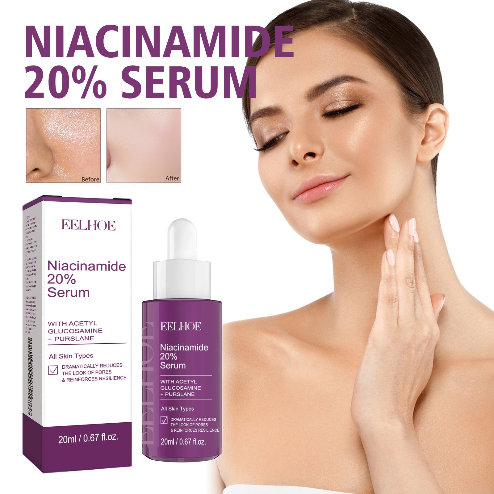 Niacinamide Firming Serum 20ml Anti Aging Face for Tightening and Lifting