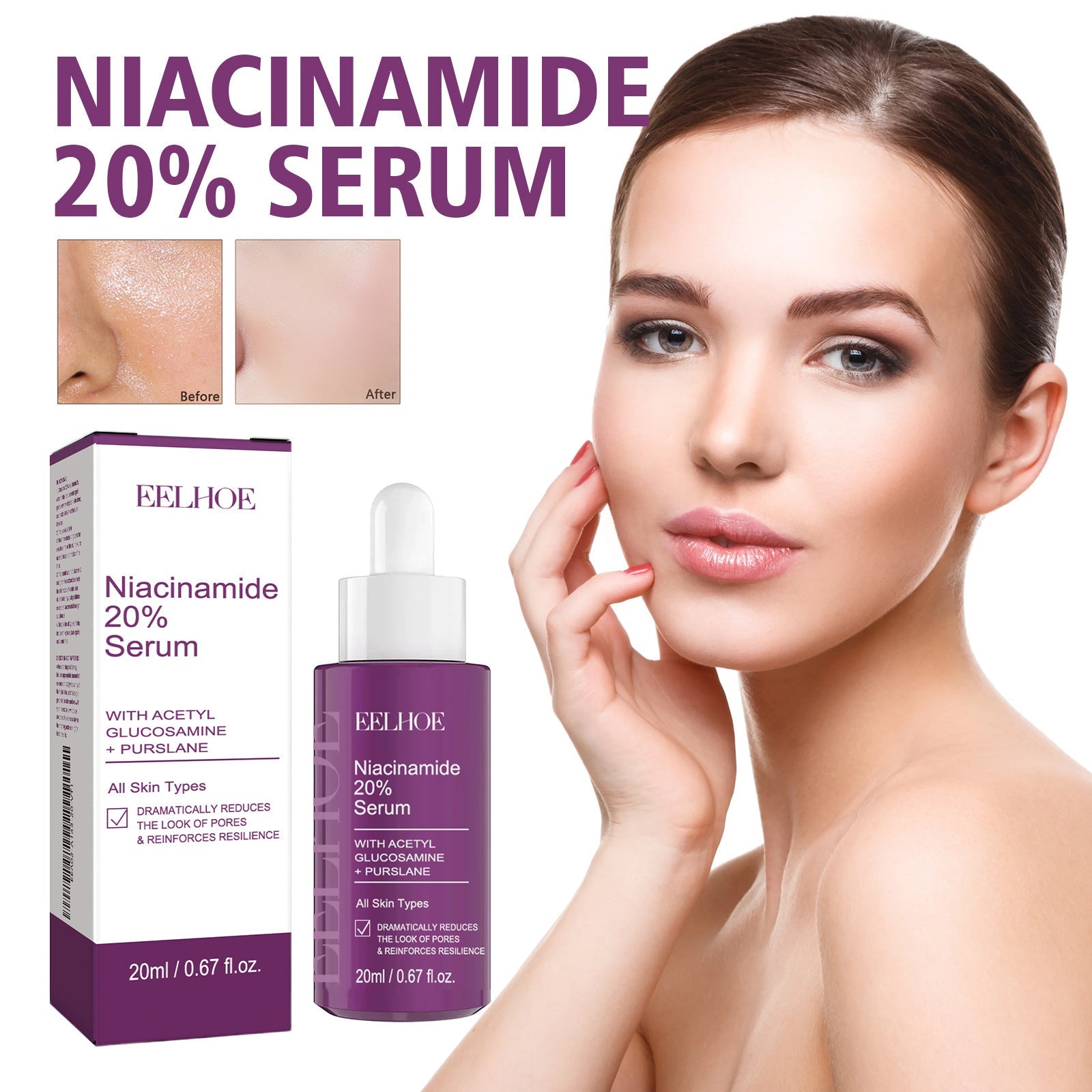 Niacinamide Firming Serum 20ml Anti Aging Face for Tightening and Lifting