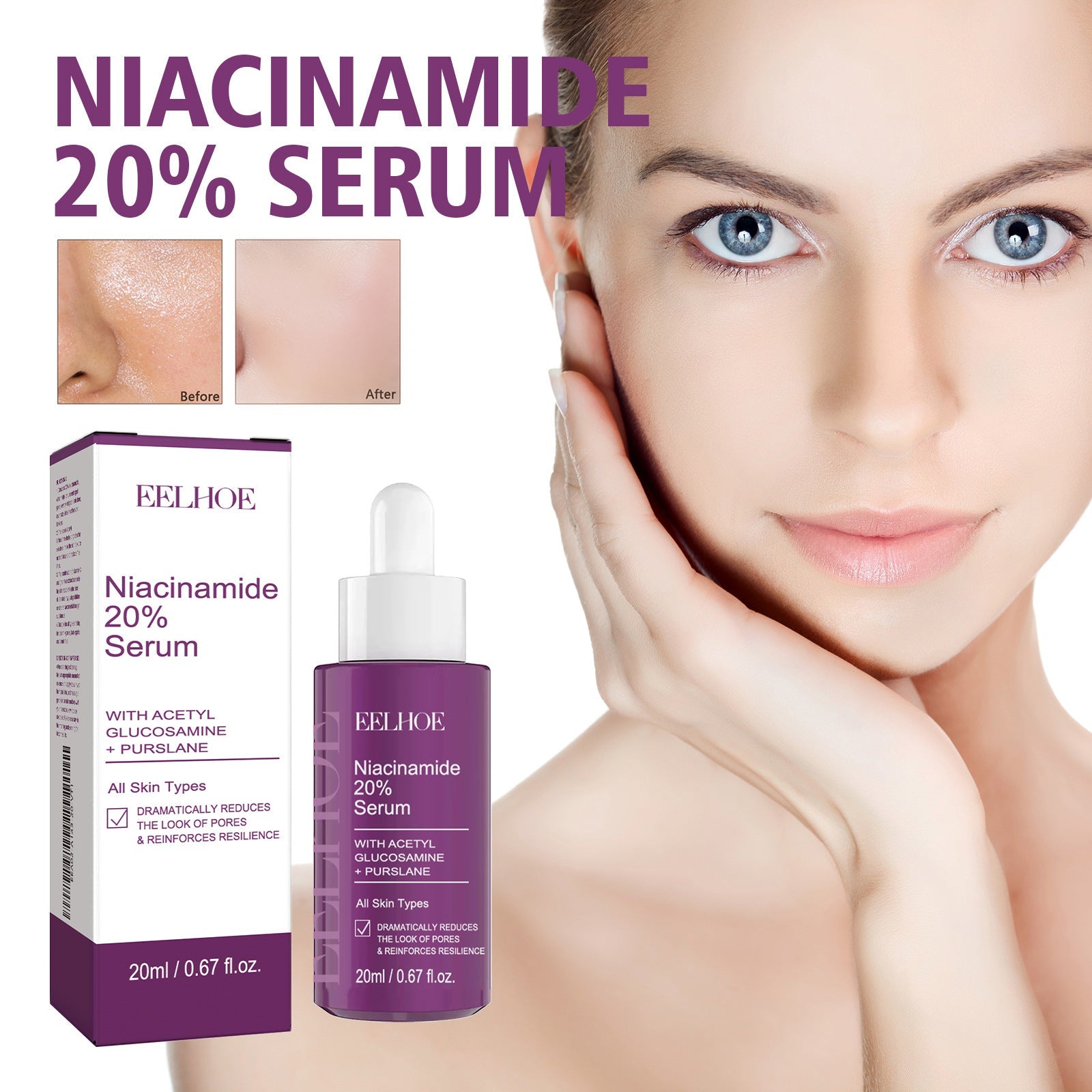 Niacinamide Firming Serum 20ml Anti Aging Face for Tightening and Lifting