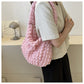 Niche Pleated Clouds Cute Western Style Underarm Bag for Daily - Teleplus niche pleated clouds cute western style