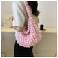Niche Pleated Clouds Cute Western Style Underarm Bag for Daily - Teleplus niche pleated clouds cute western style