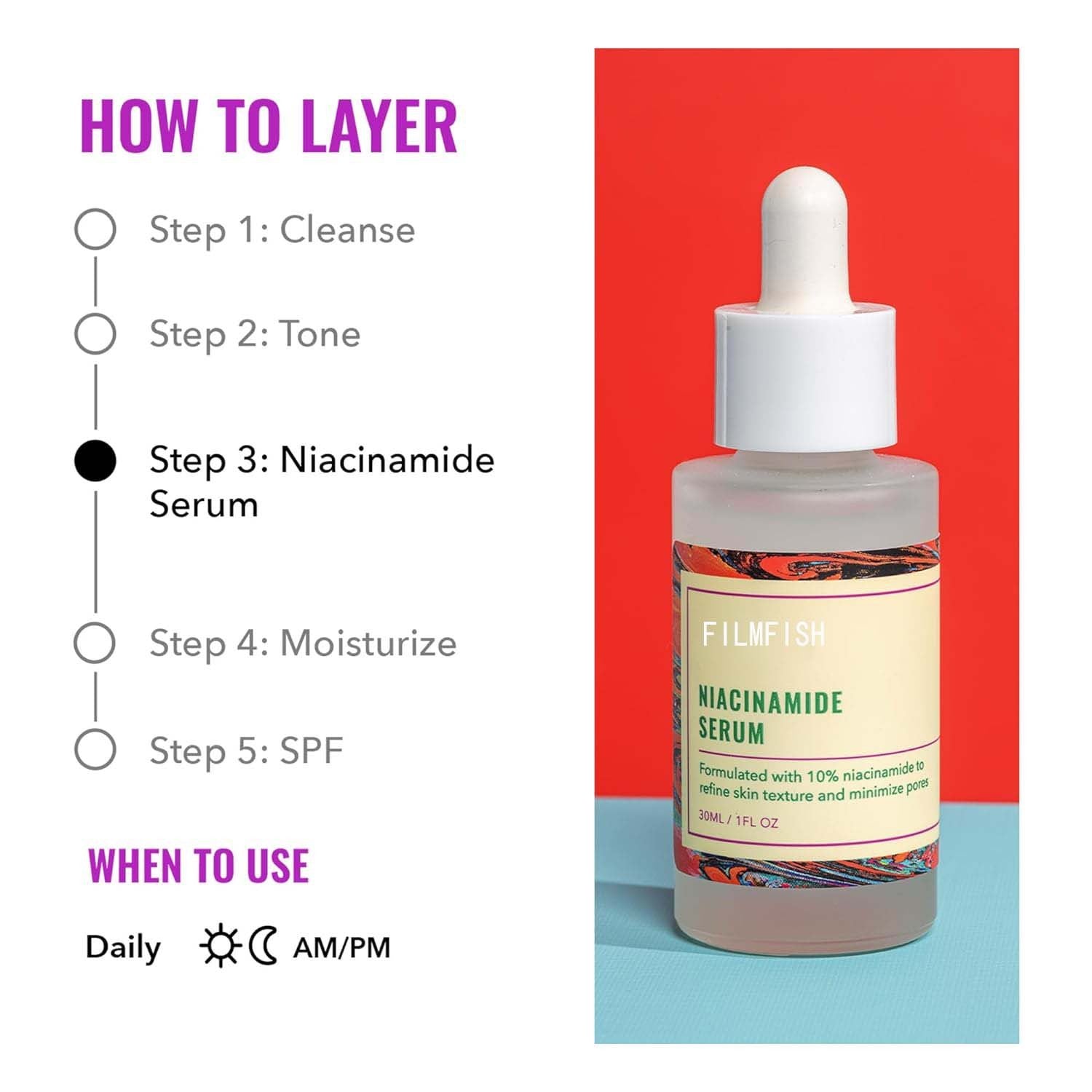 Nicotinamide Balance Facial Essence for Skin Hydration and Clarity 30ml - Teleplus nicotinamide balance facial fluid