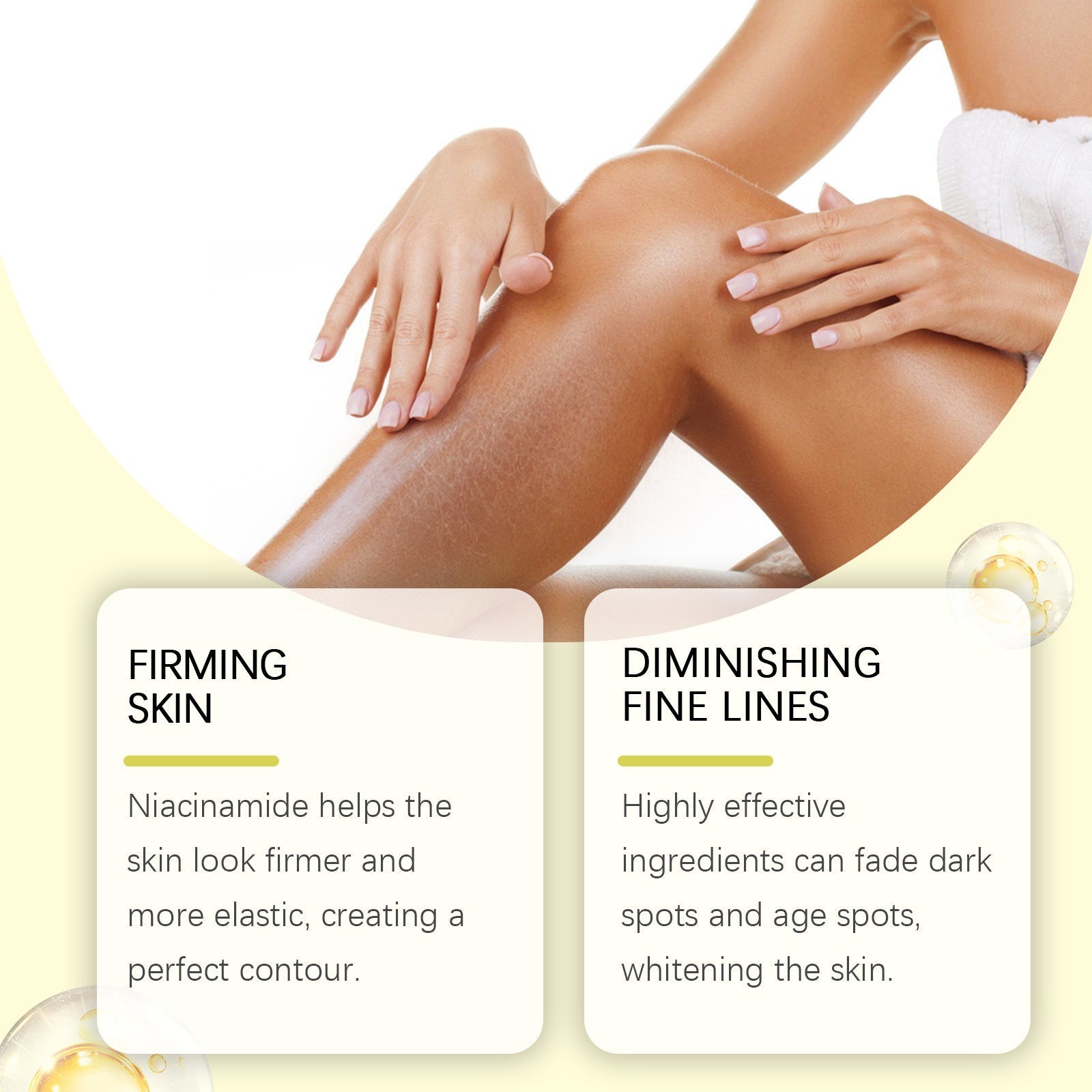 Nicotinamide Firming Body Lotion with Coffee Extract and Hyaluronic Acid - Teleplus nicotinamide firming body lotion