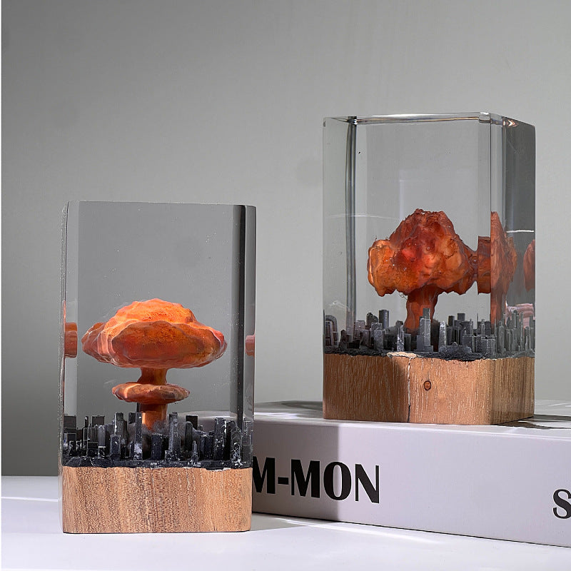 Night Lamp Decoration with Explosion Mushroom Resin Atomic Bomb Effect - Teleplus night lamp decoration atomic bomb