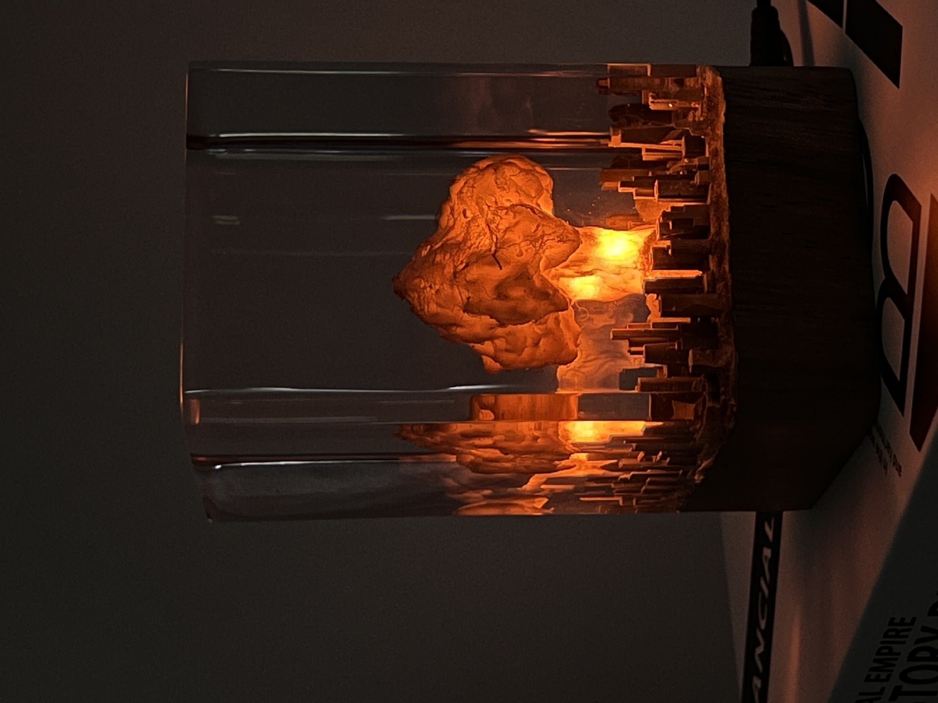 Night Lamp Decoration with Explosion Mushroom Resin Atomic Bomb Effect - Teleplus night lamp decoration atomic bomb