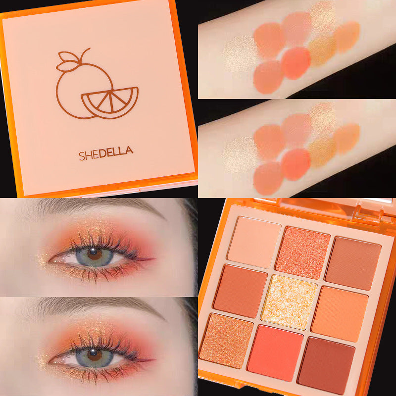 Nine Colors Eye Shadow Plate for Stage Makeup and Contour - Teleplus nine colors eye shadow plate stage makeup sequins