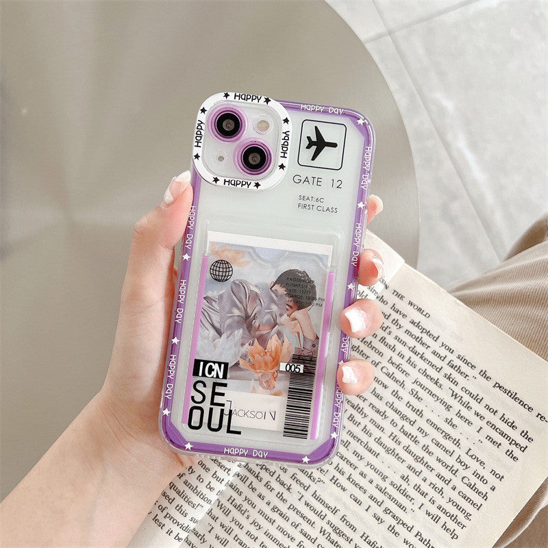 Non Apple Compatible iPhone 16 Pro Ticket Phone Case for Air Travel - Teleplus iphone16pro air ticket phone case