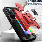 Non Apple Protective Cover Ring with Sliding Window for iPhone Models - Drop-resistant Phone Case Goofballs protective