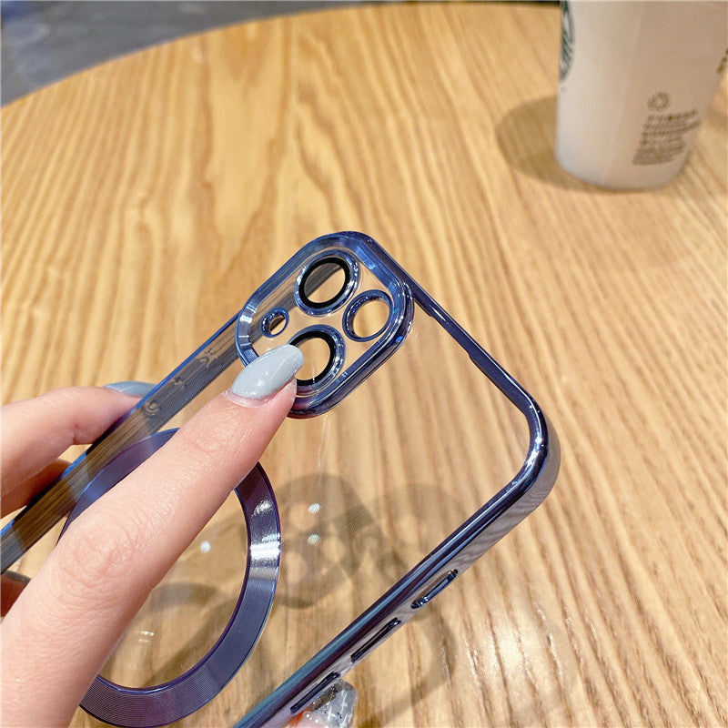 Non-tail Magnetic Belt Lens Protector Phone Case