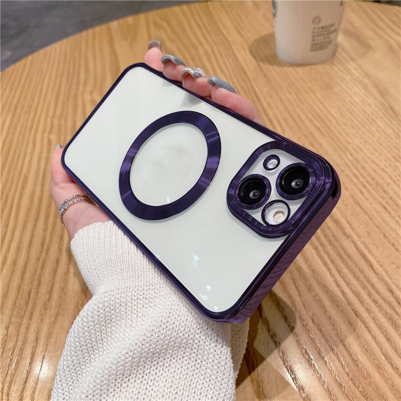 Non-tail Magnetic Belt Lens Protector Phone Case - Magic Without the Tail Non-Tail Magnetic Phone Case