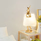 Nordic Bedroom Bedside Lamp with Rabbit Feather Table Light Covers - Teleplus Cover nordic bedroom bedside rabbit