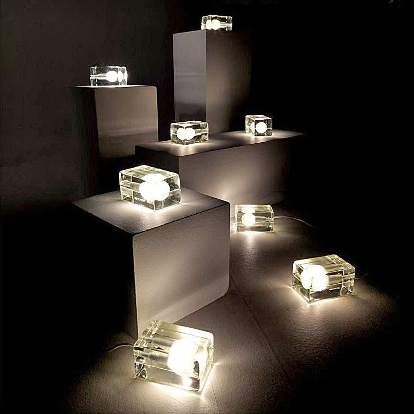 Nordic Block Lamp with Glow Brick Modern Design 220V Ice Cube - nordic block lamp glow brick modern
