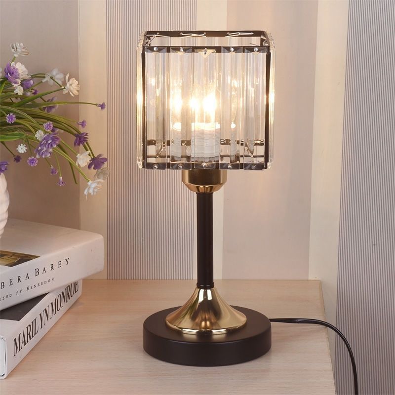 Nordic Crystal Lamp with Gold and Black Cover Creative Design - Teleplus nordic crystal lamp creative