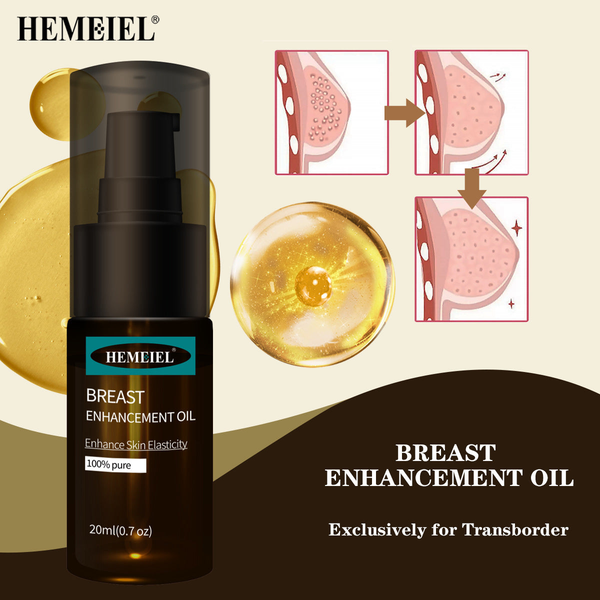 Nourishing 20ml Chest Treatment Oil for Firming and Softening Skin - Teleplus chest treatment oil firming nourishing