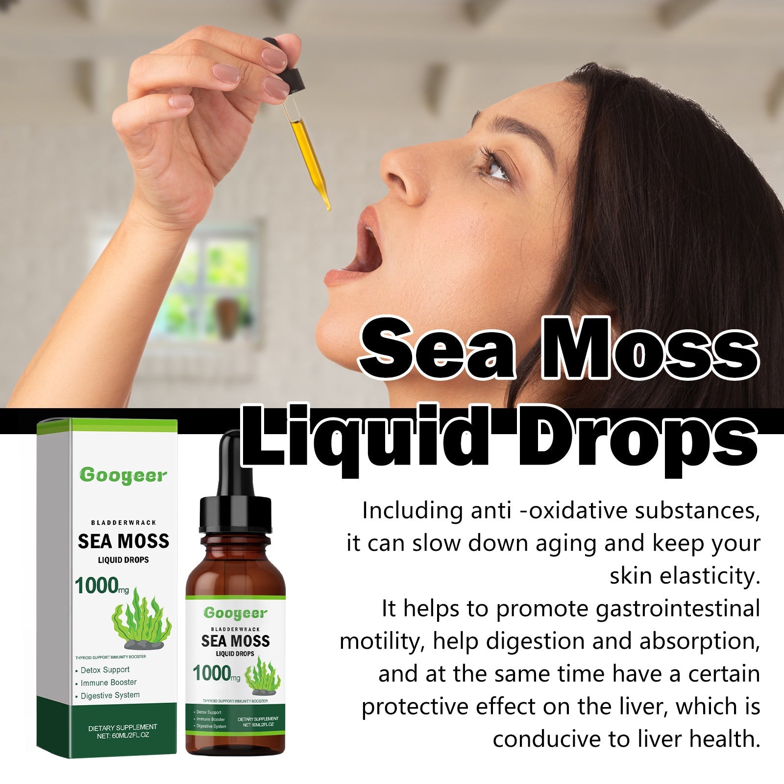 Nourishing Body Care Drops with Water Seaweed Black Seed Oil and Vitamin C - Teleplus black seed oil nourishing body