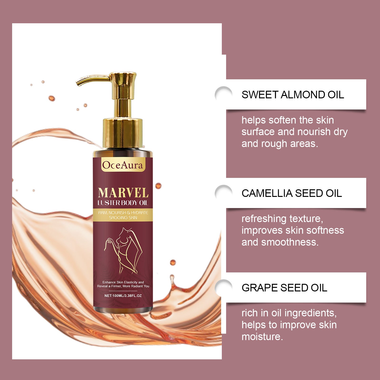 Nourishing Body Oil with Jojoba Prickly Pear and Seed Oils - Teleplus seed oil
