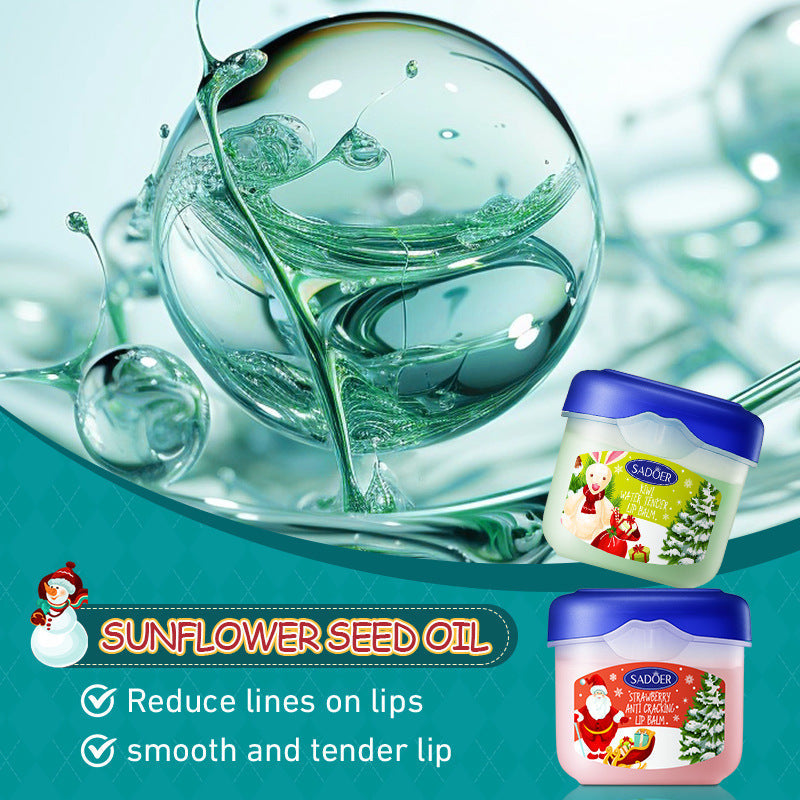 Nourishing Lip Balm Set with Moisturizing Lipstick in Wooden Tone for Christmas - Teleplus english christmas nourishing