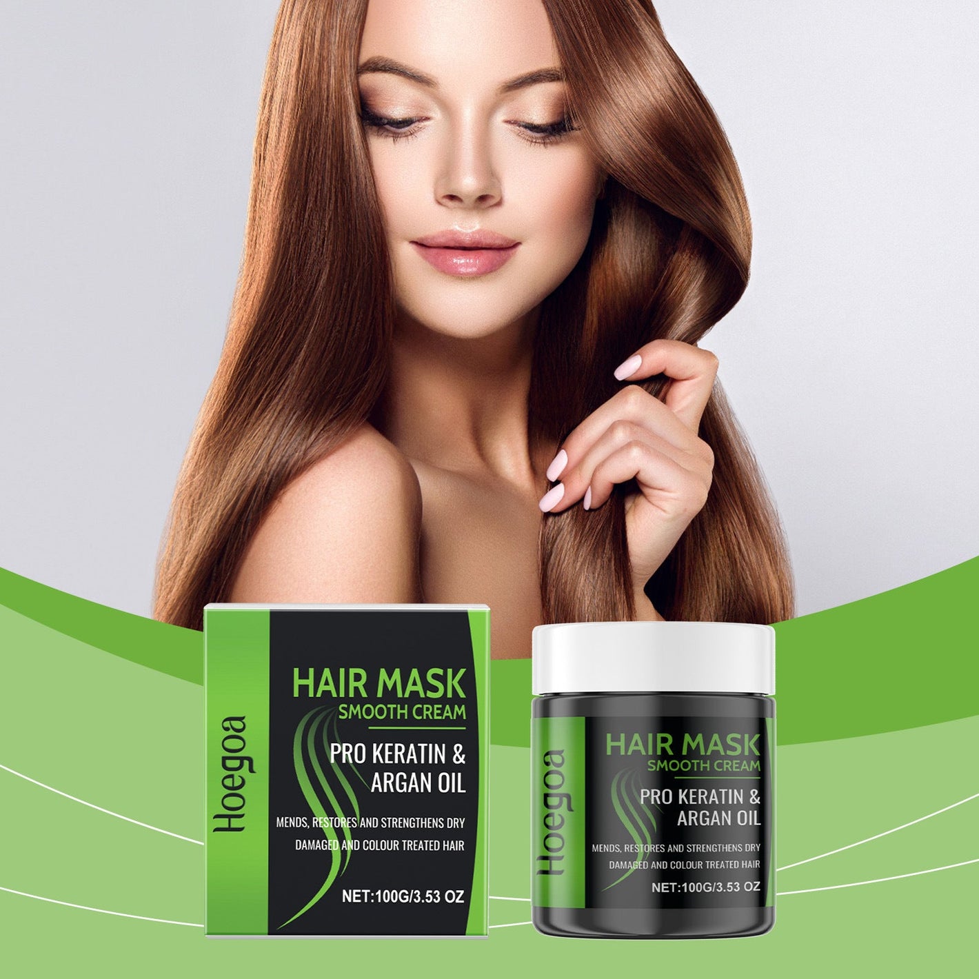 Nourishing Moisturizing Soft Hair Mask with Keratin and Moroccan Nuts Oil - moisturizing hair care nourishing soft mask