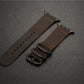 Nubuck Leather Three-Ring Pin Buckle Watch Strap - Nubuck Leather Pin Buckle Watch Strap for iWatch