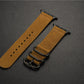 Nubuck Leather Three-Ring Pin Buckle Watch Strap - Nubuck Leather Pin Buckle Watch Strap for iWatch