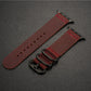 Nubuck Leather Three-Ring Pin Buckle Watch Strap - Nubuck Leather Pin Buckle Watch Strap for iWatch