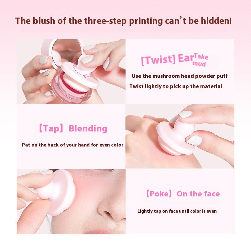 Nude Color Scheme Shimmer Blush and Powder Palette for Monochrome Makeup - Teleplus color scheme nude shimmer blush