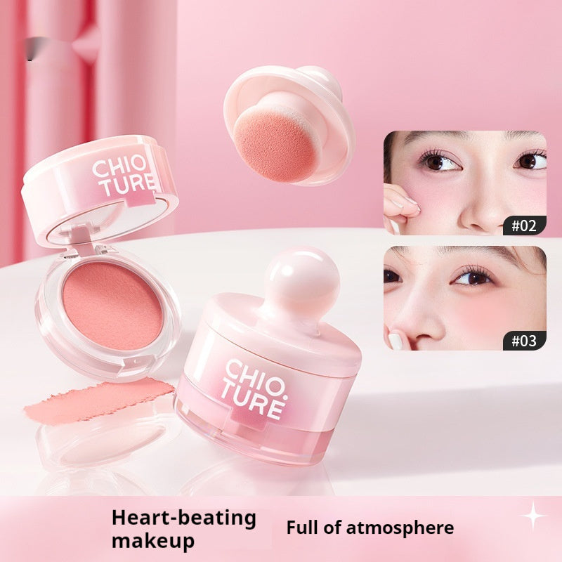 Nude Color Scheme Shimmer Blush and Powder Palette for Monochrome Makeup - Teleplus color scheme nude shimmer blush