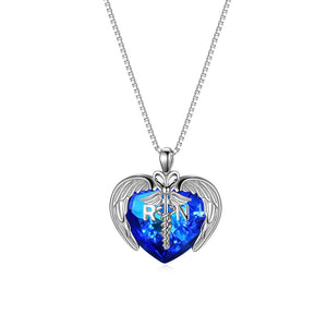 Nurse Appreciation Gift Heartfelt for Nurses in the United States - Necklace Angels Who Heal Hearts with Style united