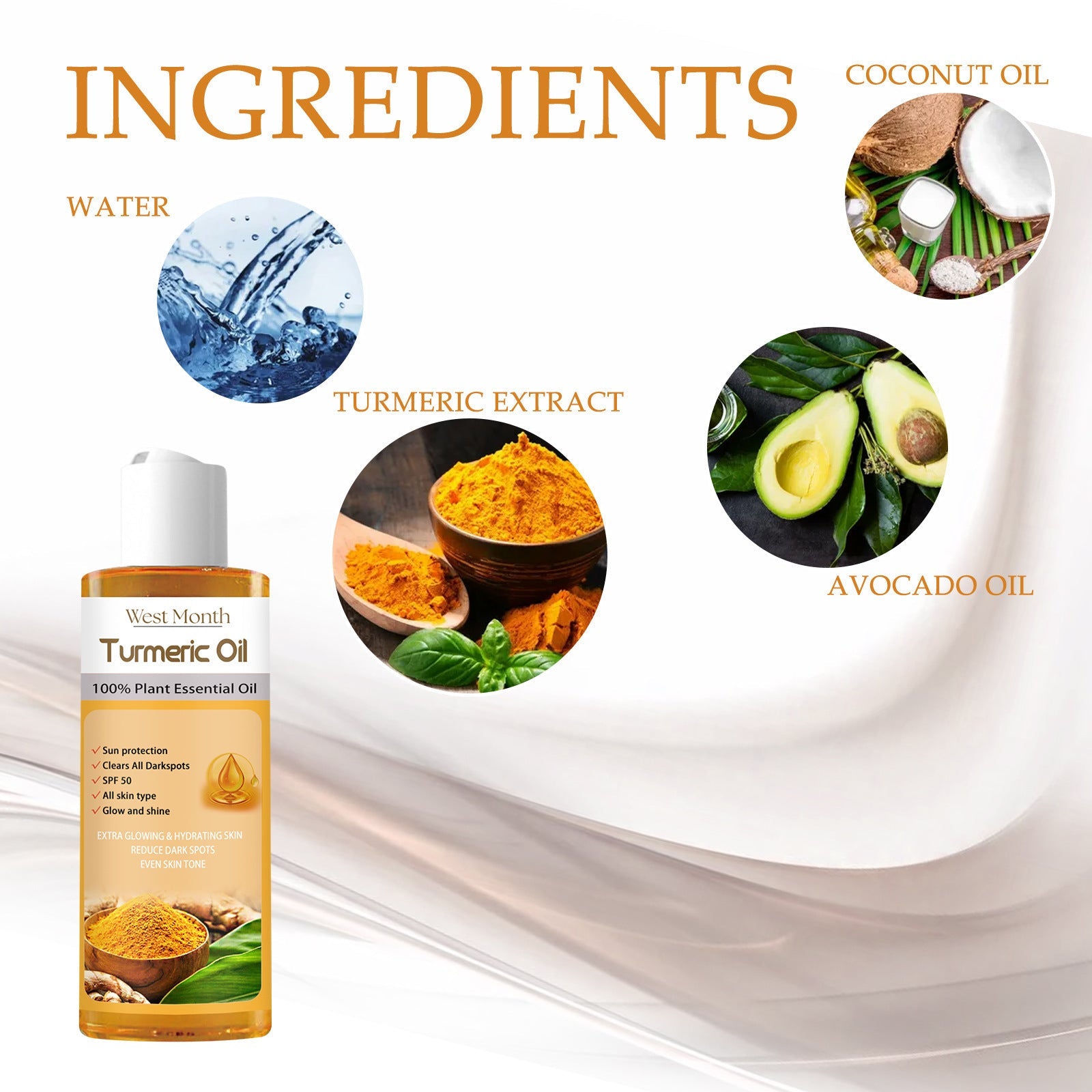 Nursing Solution 1pcs Water Treatment Oil with Turmeric Extract for Skin - Teleplus x1pcs ginger butter facial skin