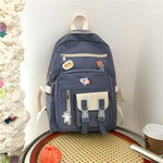 Nylon Backpack with Bear Pendant Gift Send School Bag for Kids - Teleplus send bear pendant