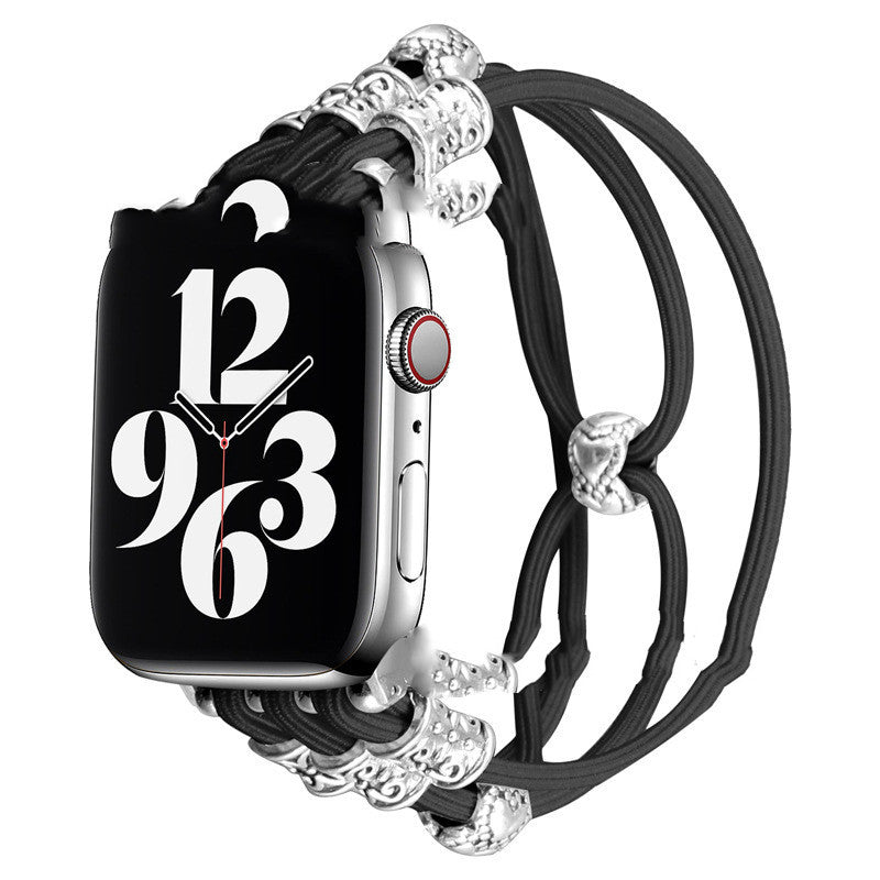 Nylon Braided Elastic Cord Strap for Apple Watch Series 1-6 and SE - Watches That Stretch Your Style nylon braided